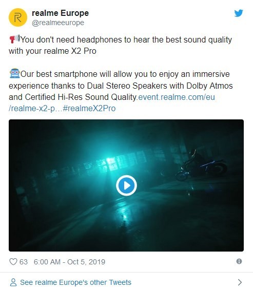 Realme X2 Pro即將上市，搭載驍龍855 Plus平臺+雙立體揚聲器