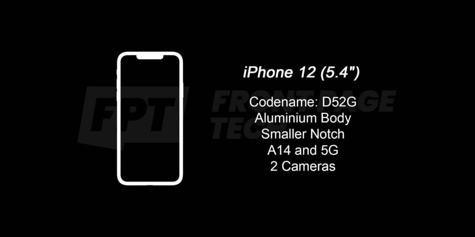 最終確定的iPhone12和12Pro 5G細節表明，蘋果計劃縮小notch 