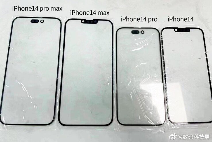 蘋果iPhone 14型號前面板模型曝光 每個型號有差異