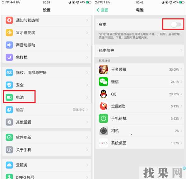 OPPO R15手機耗電快怎么辦?找果網分享OPPO R15手機省電小技巧