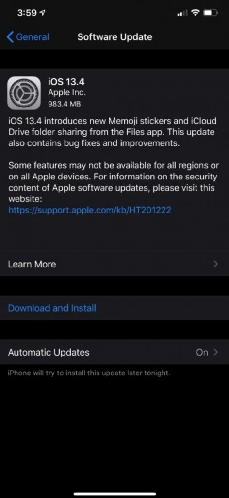 蘋果發布了iOS 13.4和ipadOS 13.4，并加入了一些很棒的功能和bug修正