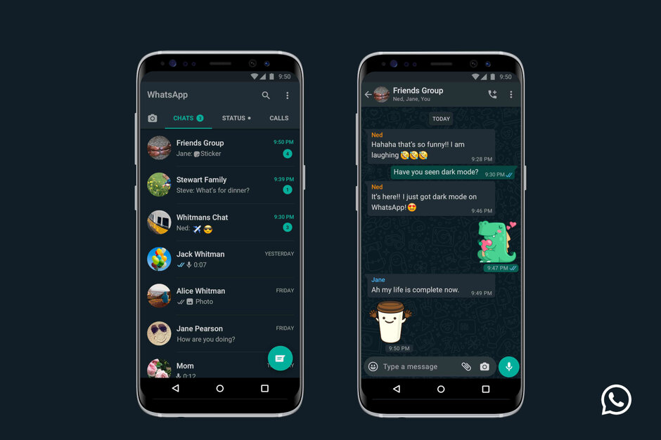 WhatsApp暗模式現已在Android和iOS平臺上推出